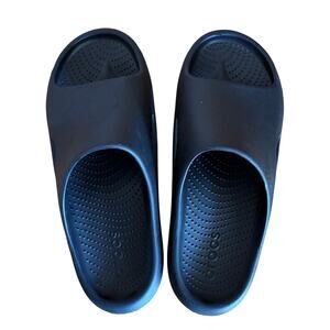 Crocs Mellow Recovery Slide Black Comfort Sandals Unisex (Men's 10 / Women's 12)